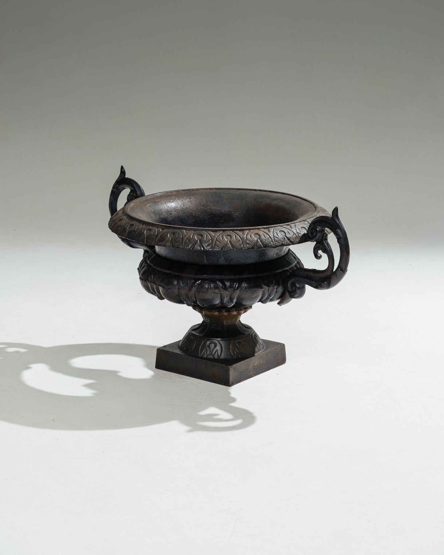  METAL PLANTER WITH HANDLES, 1910s