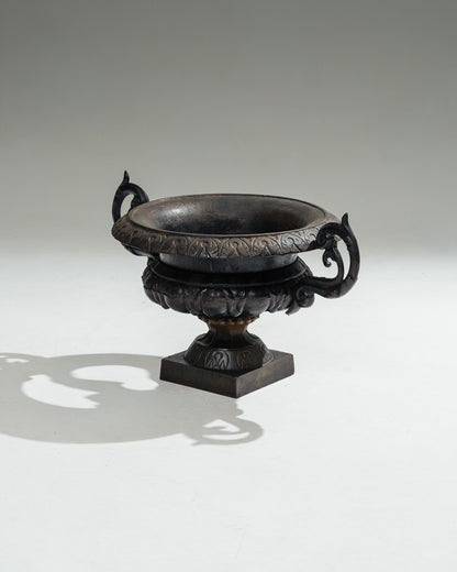  METAL PLANTER WITH HANDLES, 1910s