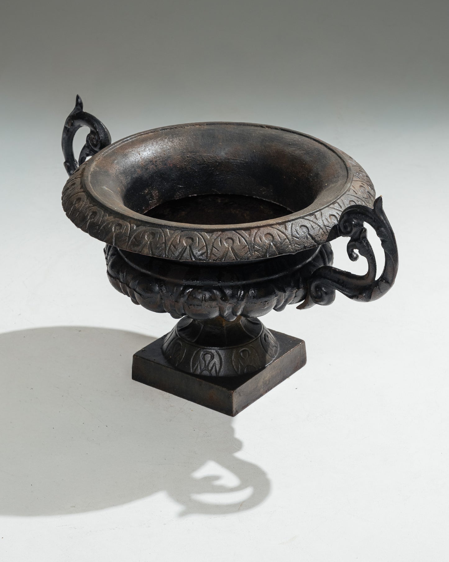 METAL PLANTER WITH HANDLES, 1910s