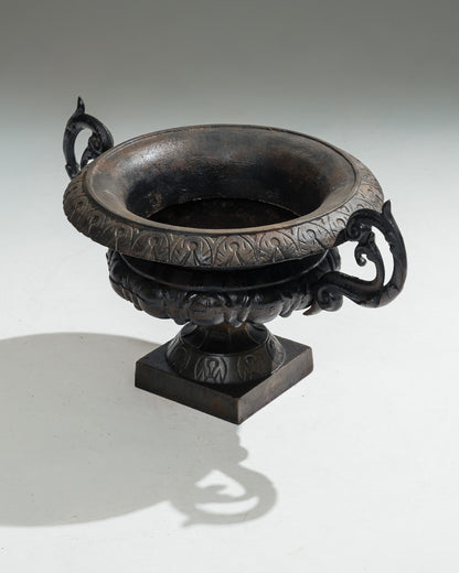  METAL PLANTER WITH HANDLES, 1910s