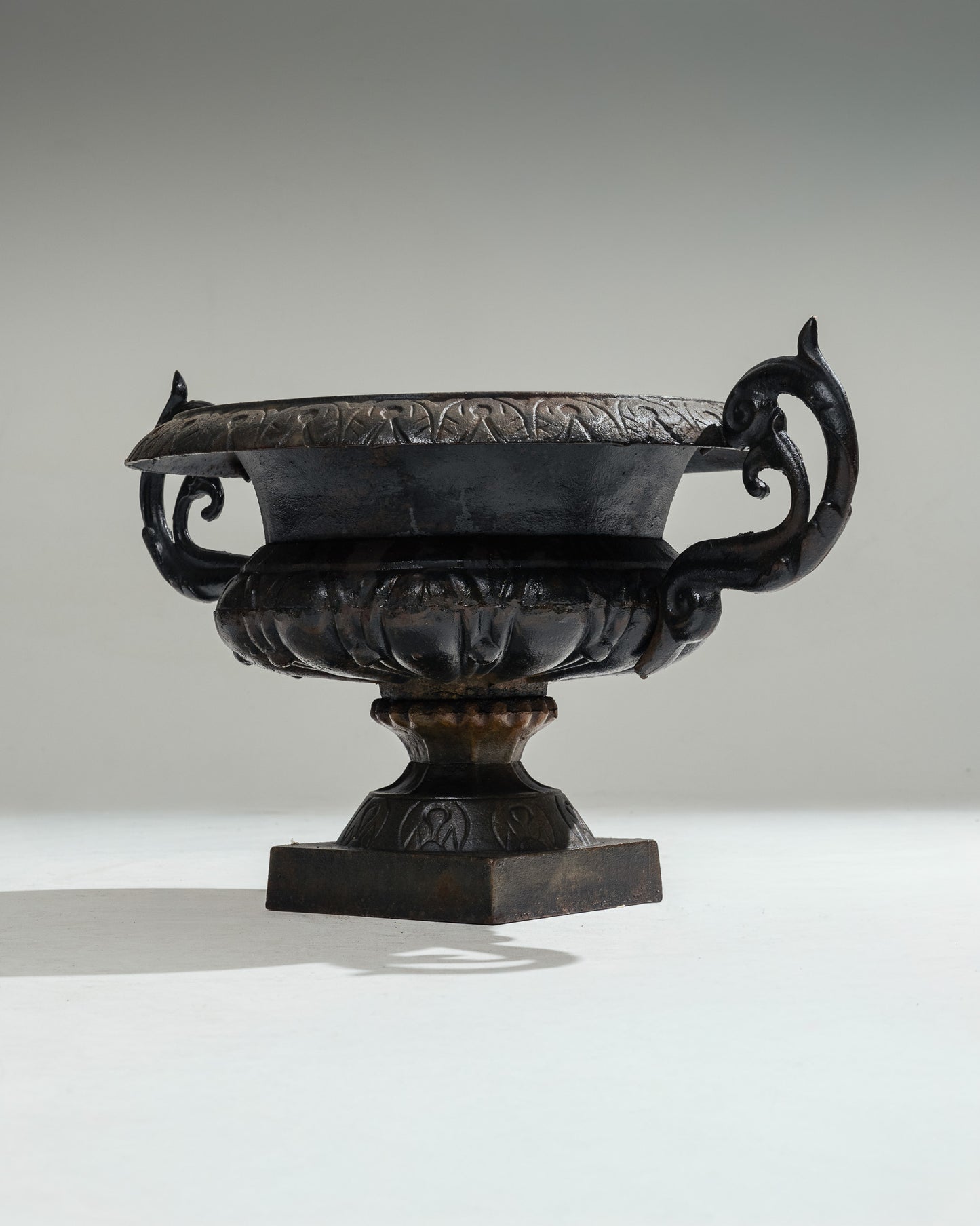  METAL PLANTER WITH HANDLES, 1910s