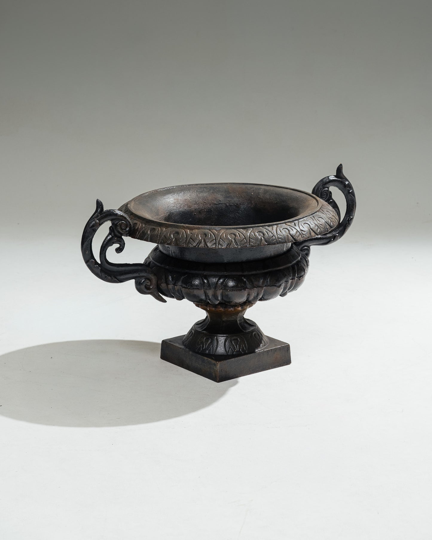  METAL PLANTER WITH HANDLES, 1910s