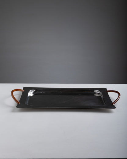 SILVER-PLATED METAL COFFEE SET, 1960s