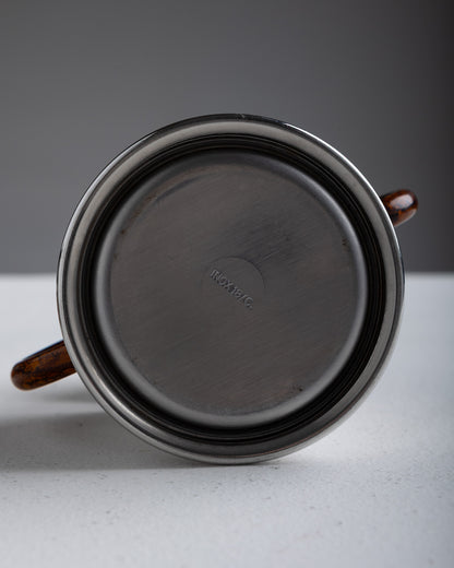 SILVER-PLATED METAL COFFEE SET, 1960s