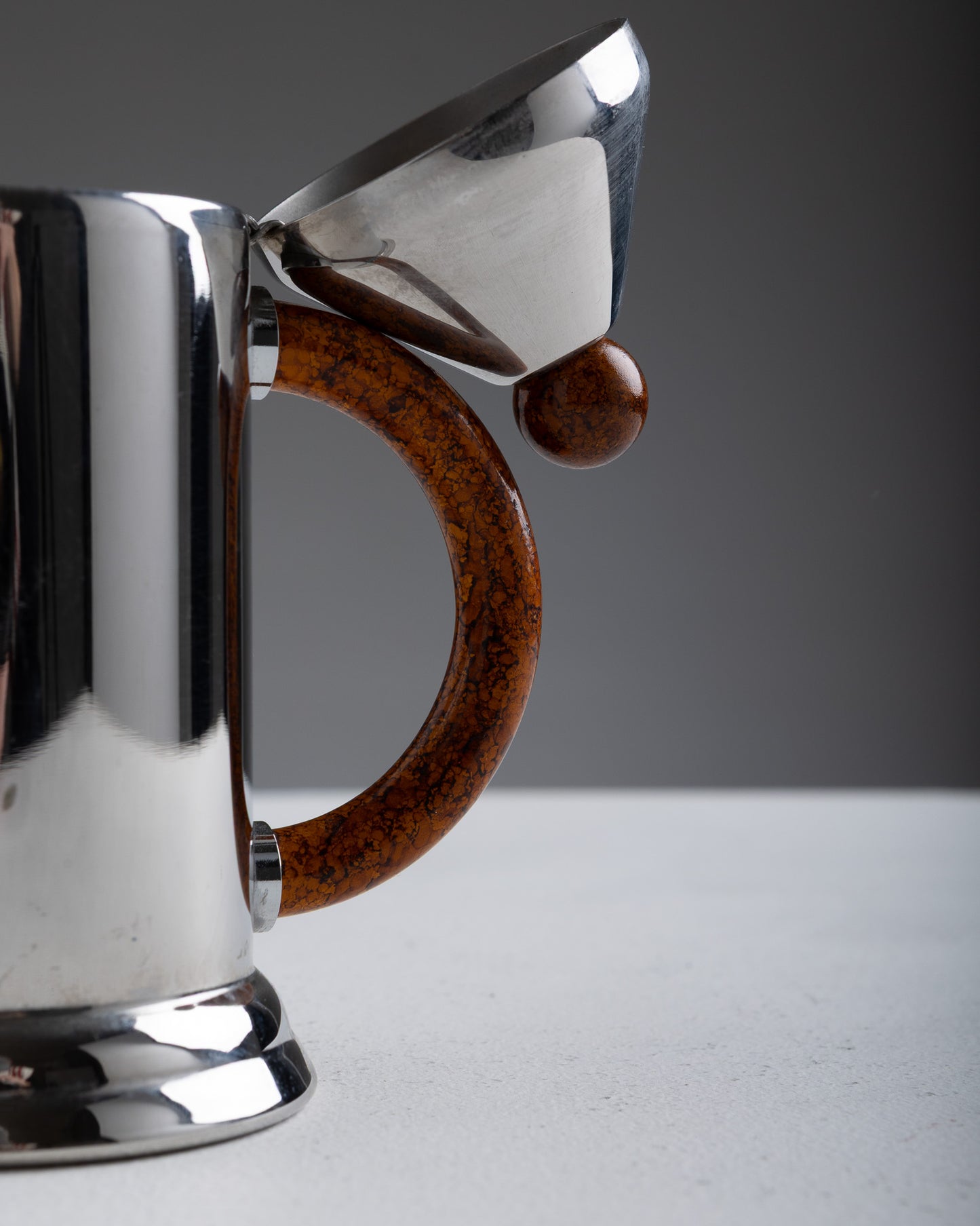 SILVER-PLATED METAL COFFEE SET, 1960s