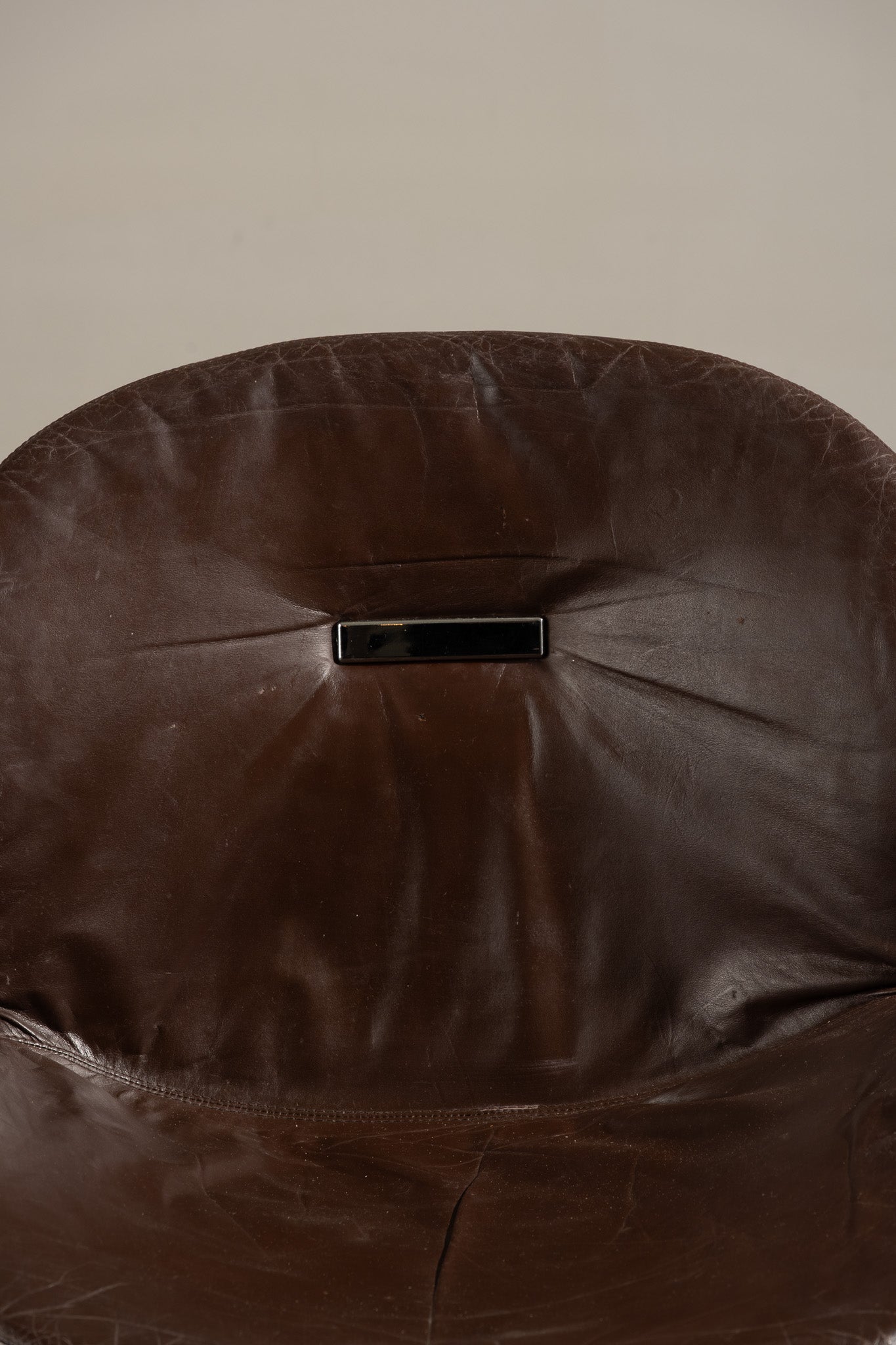 SET OF 6 STEEL AND LEATHER CHAIRS, SABRINA GASTONE RINALDI, 1970s