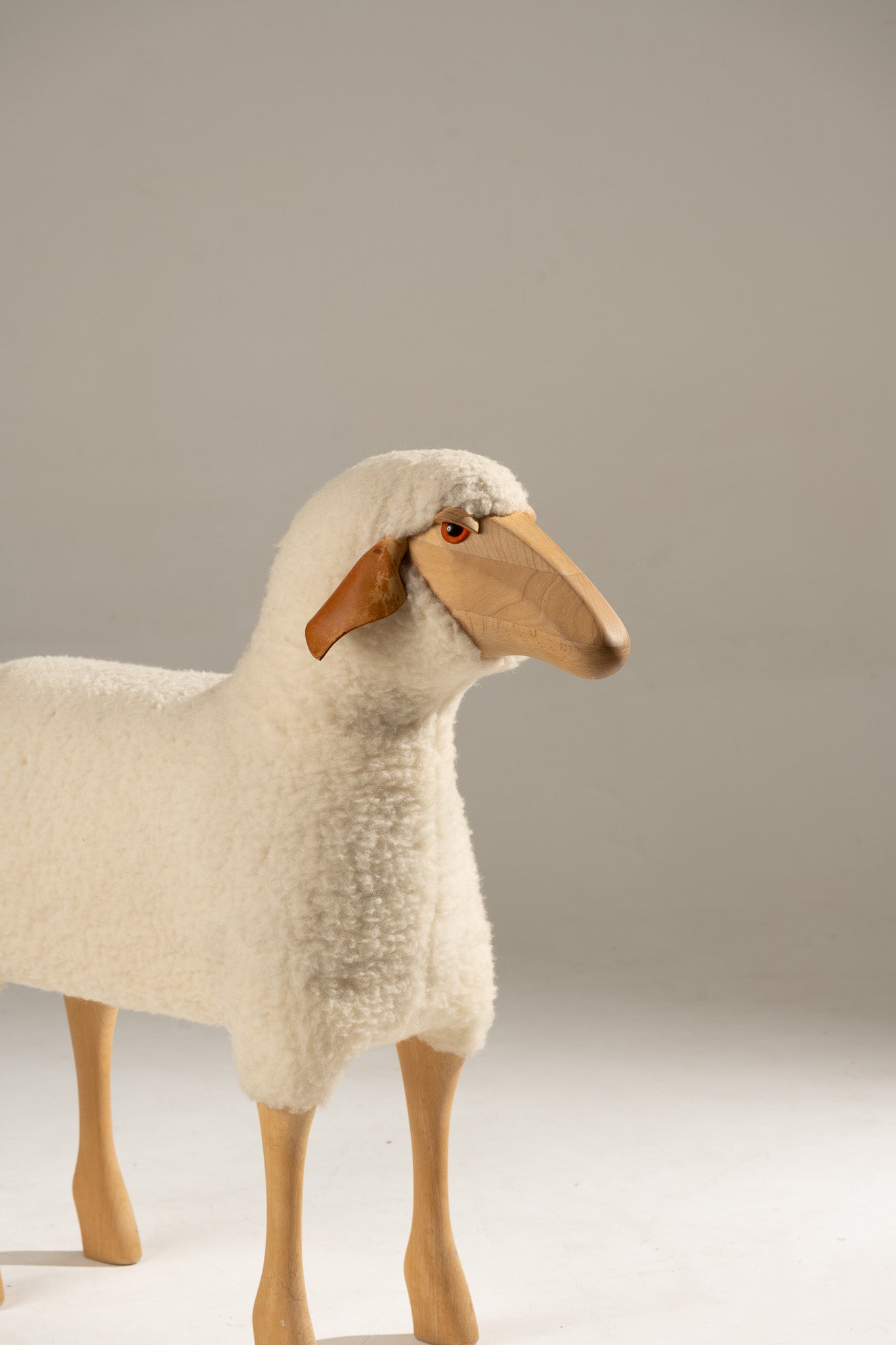 'SHEEP' SCULPTURE, HANNS-PETER KRAFFT, 1980s