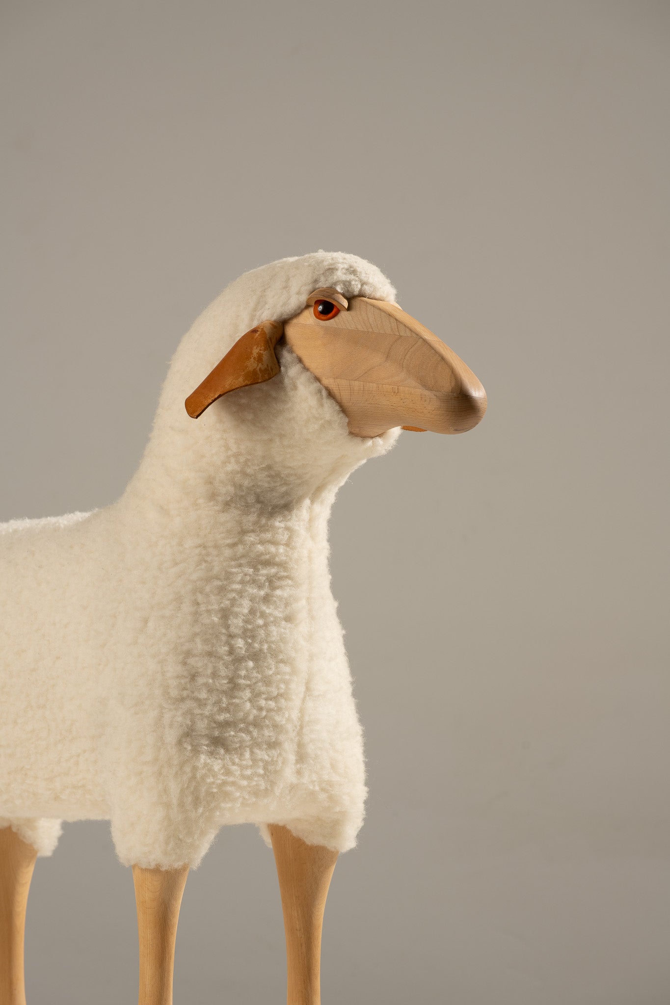 'SHEEP' SCULPTURE, HANNS-PETER KRAFFT, 1980s