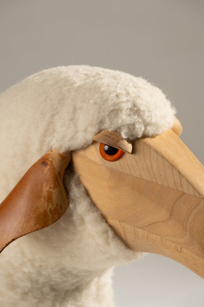 'SHEEP' SCULPTURE, HANNS-PETER KRAFFT, 1980s