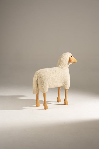 'SHEEP' SCULPTURE, HANNS-PETER KRAFFT, 1980s