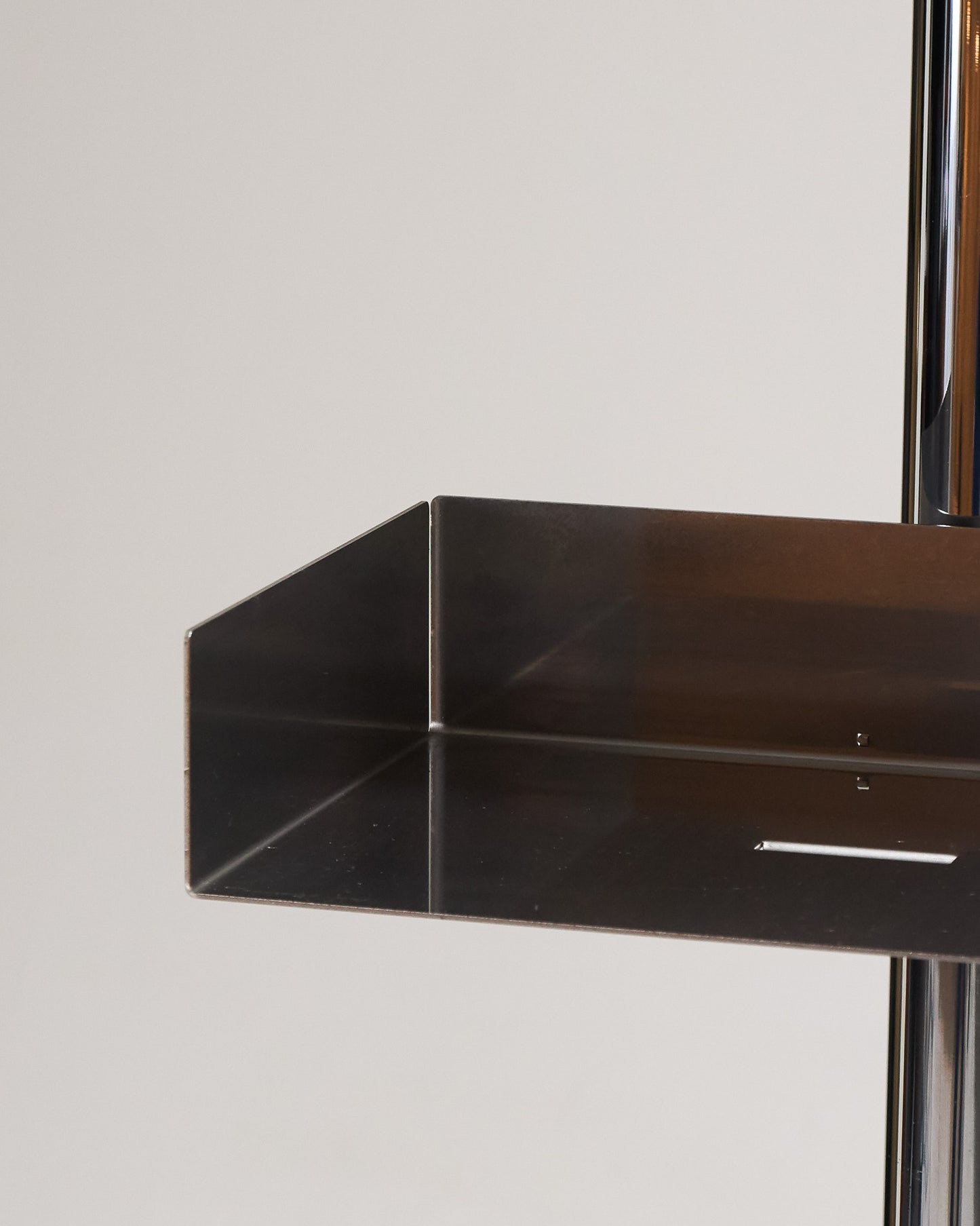 STAINLESS STEEL SHELF, CATTELAN ITALY, 1990s