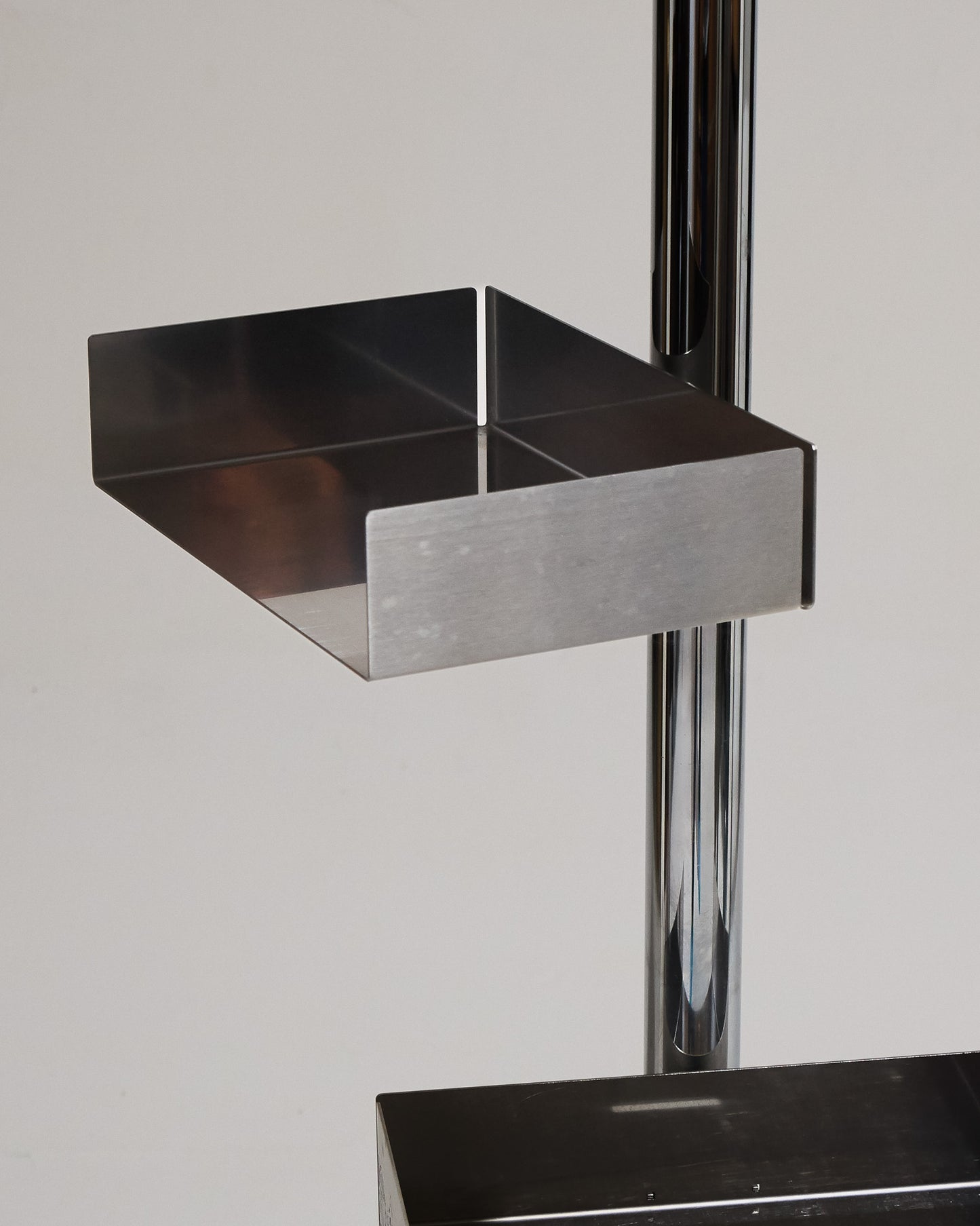 STAINLESS STEEL SHELF, CATTELAN ITALY, 1990s