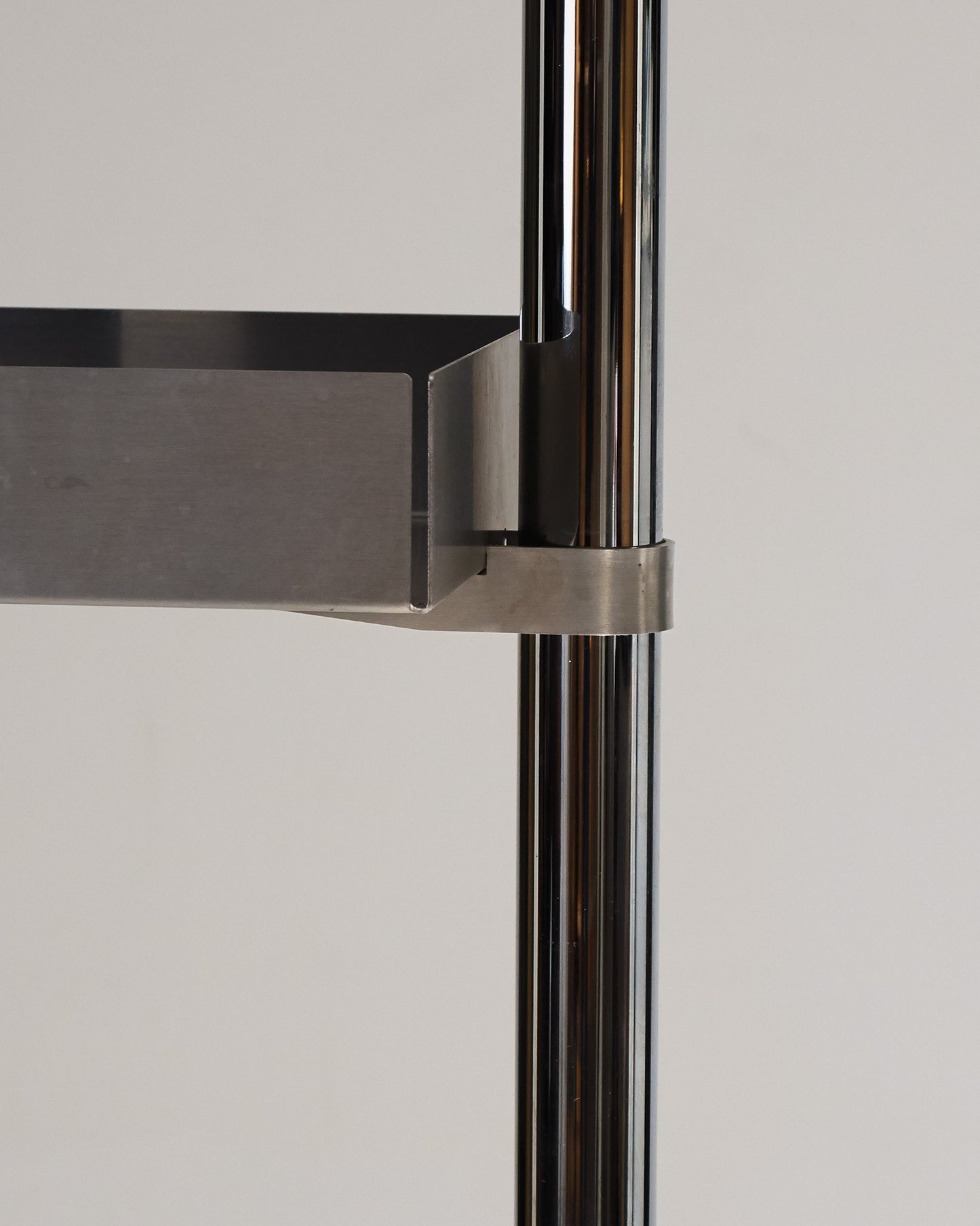 STAINLESS STEEL SHELF, CATTELAN ITALY, 1990s