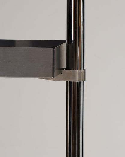 STAINLESS STEEL SHELF, CATTELAN ITALY, 1990s