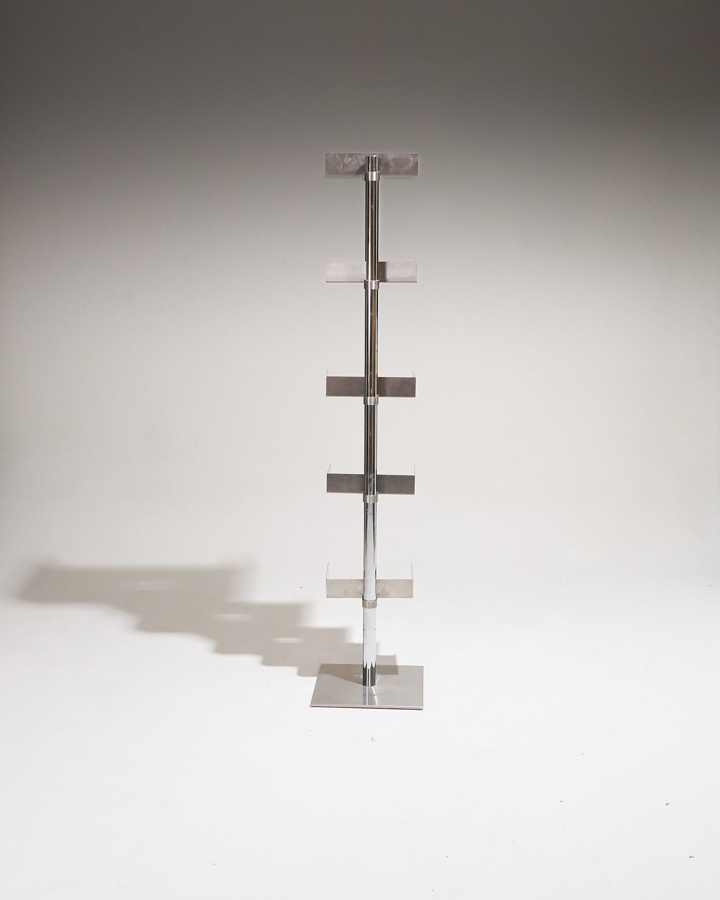 STAINLESS STEEL SHELF, CATTELAN ITALY, 1990s