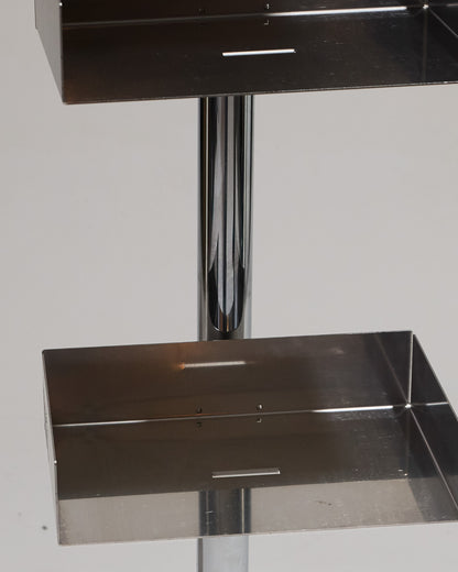 STAINLESS STEEL SHELF, CATTELAN ITALY, 1990s