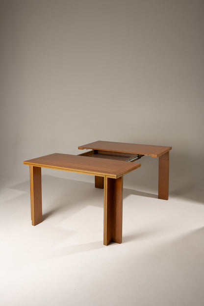 WOODEN DINING TABLE, 1970s