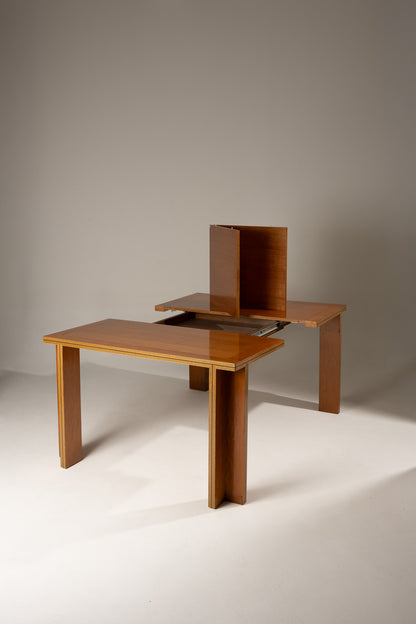 WOODEN DINING TABLE, 1970s