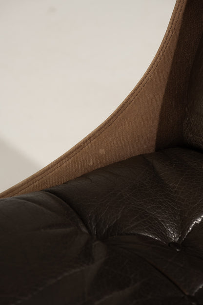 FALCON CHAIR AND OTTOMAN, S.RESSEL, 1970s