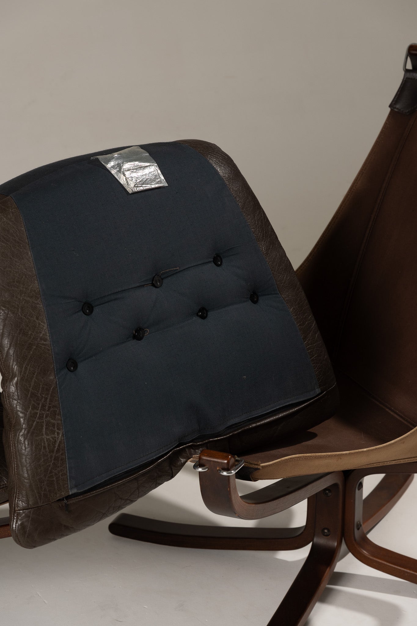 FALCON CHAIR AND OTTOMAN, S.RESSEL, 1970s