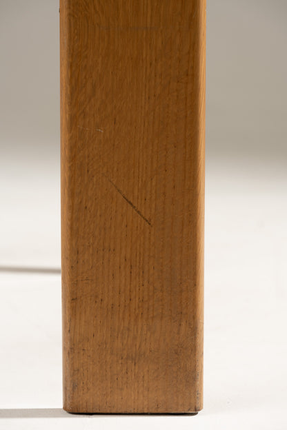 PAIRE DE CHAISES EN BOIS ET CUIR MONK, AFRA & TOBIA SCARPA, 1970s