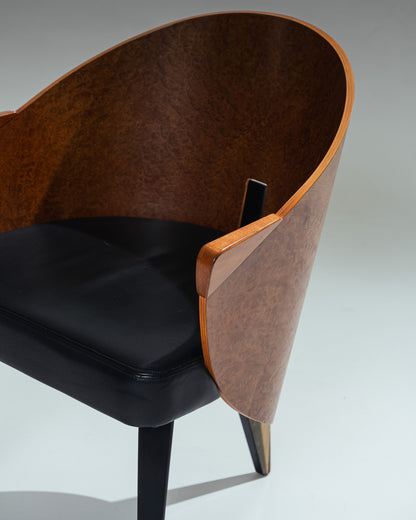 PAIR OF ARMCHAIRS, CARLO MALNATI, 1980s