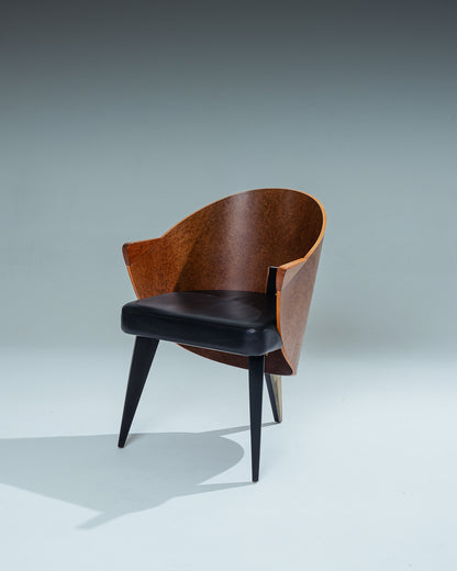 PAIR OF ARMCHAIRS, CARLO MALNATI, 1980s