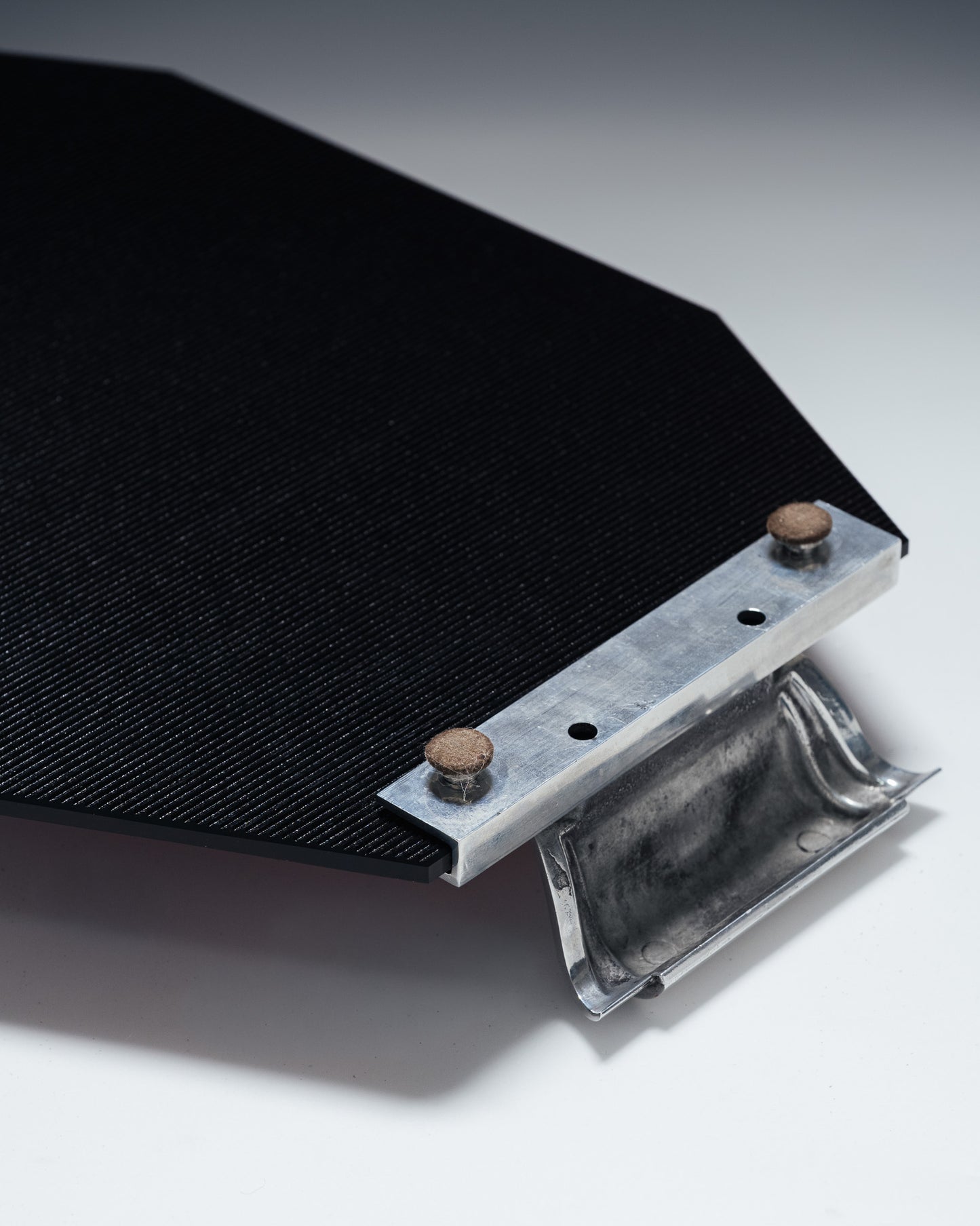 GLASS AND METAL TRAY, 1930s