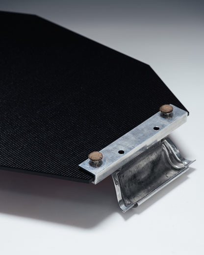 GLASS AND METAL TRAY, 1930s