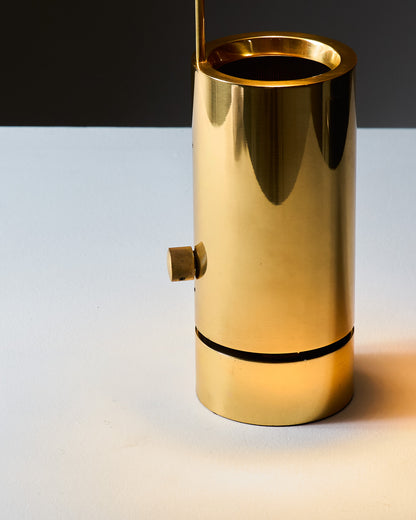 LAMPE EN LAITON, FLORIAN SCHULTZ, 1980s