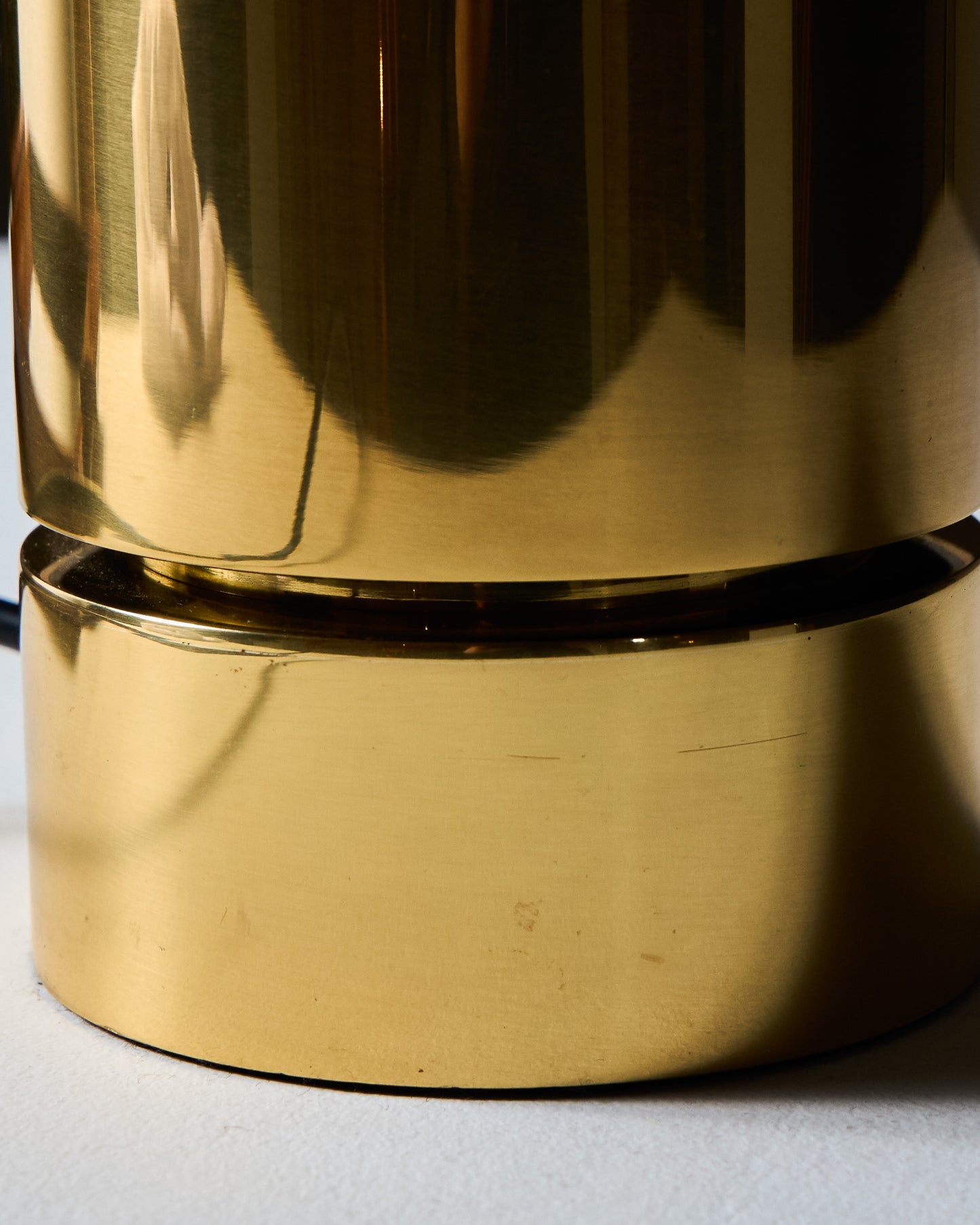 LAMPE EN LAITON, FLORIAN SCHULTZ, 1980s