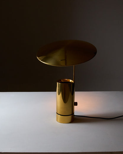 LAMPE EN LAITON, FLORIAN SCHULTZ, 1980s