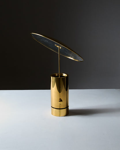 LAMPE EN LAITON, FLORIAN SCHULTZ, 1980s