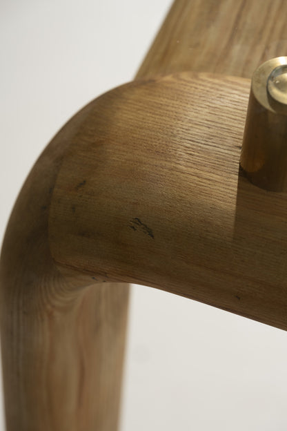 WOOD AND GLASS DESK, BURKHARD VOGTHERR FOR ROSENTHAL, 1980s