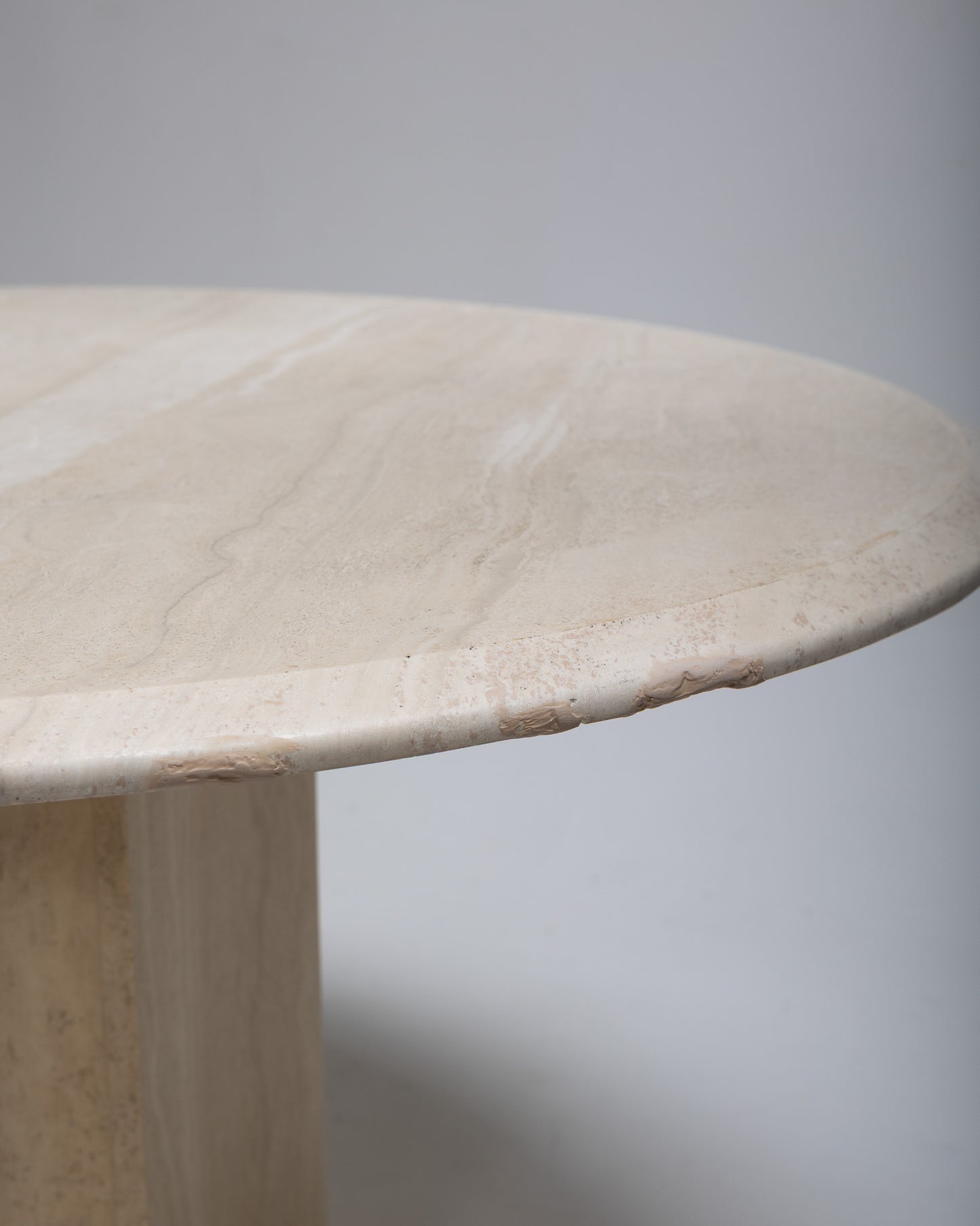 TRAVERTINE TABLE, 1980s