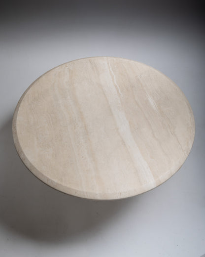 TRAVERTINE TABLE, 1980s