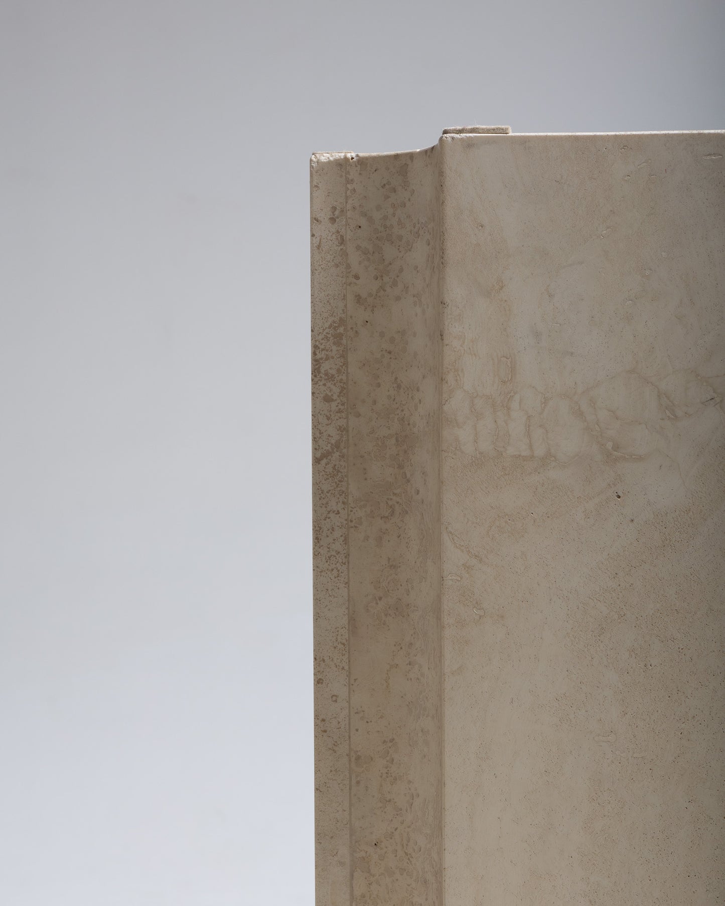 TRAVERTINE TABLE, 1980s