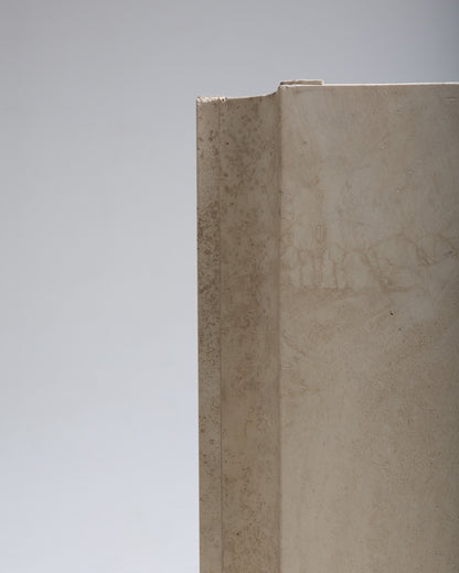 TRAVERTINE TABLE, 1980s