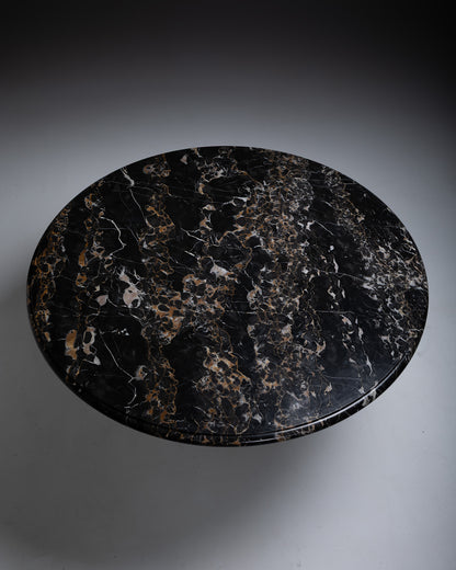 BLACK MARBLE TABLE, 1970s