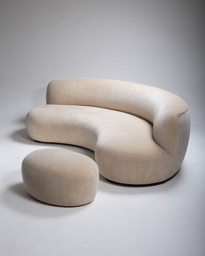 SOFA AND POUF, PIERRE AUGUSTIN ROSE
