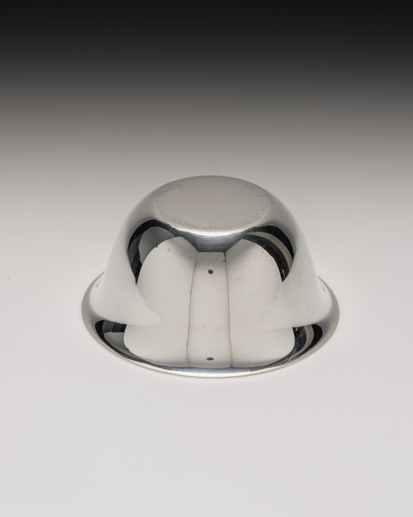 SILVER-PLATED METAL APPETIZER BOWL, 1970s