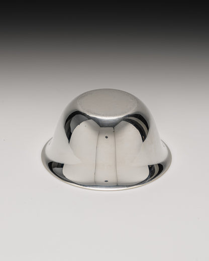 SILVER-PLATED METAL APPETIZER BOWL, 1970s