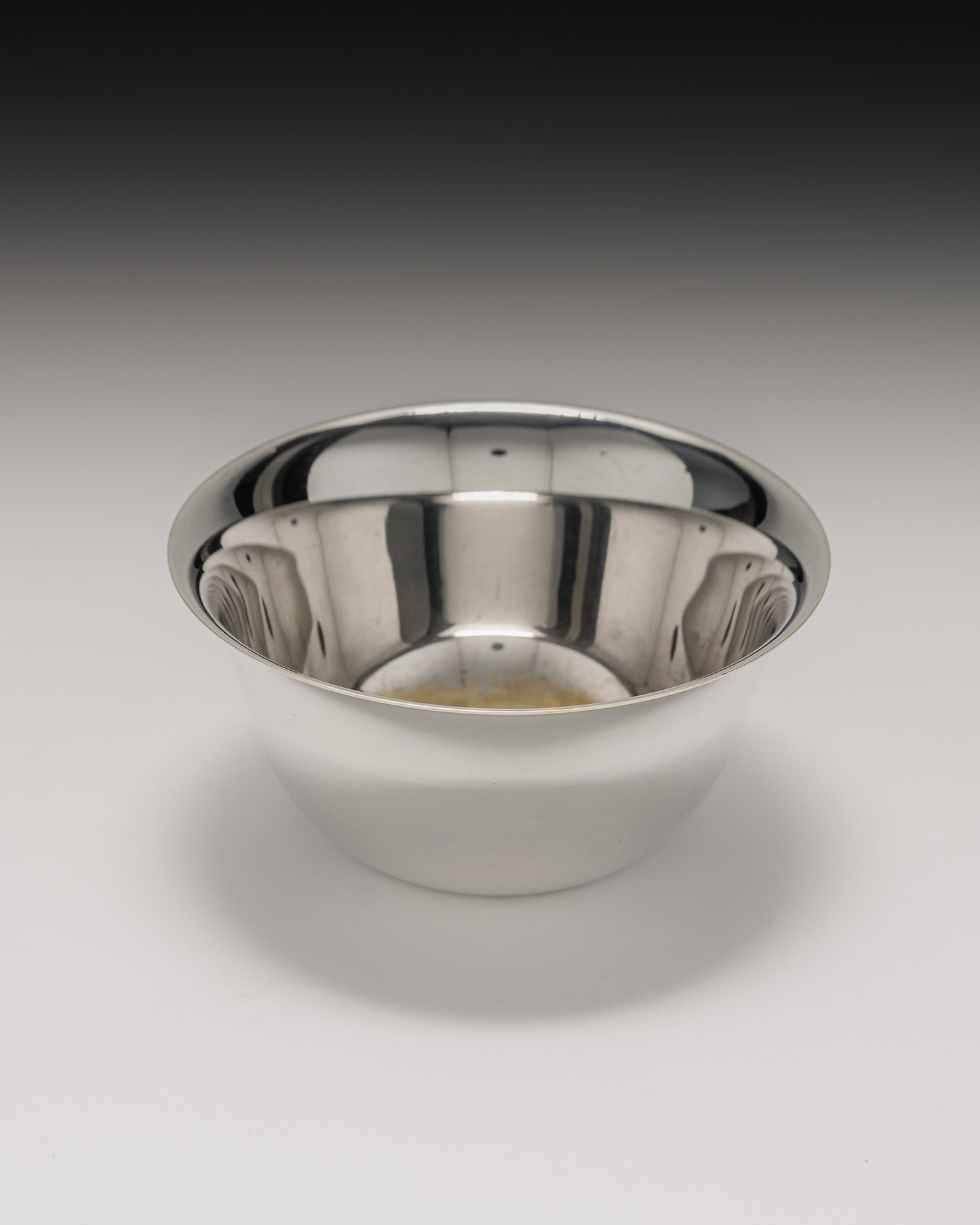 SILVER-PLATED METAL APPETIZER BOWL, 1970s