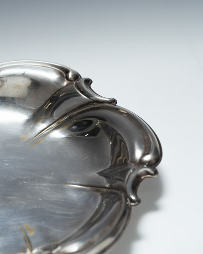 SILVER-PLATED METAL PLATE, 1920s