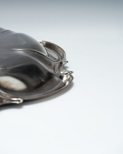 SILVER-PLATED METAL PLATE, 1920s