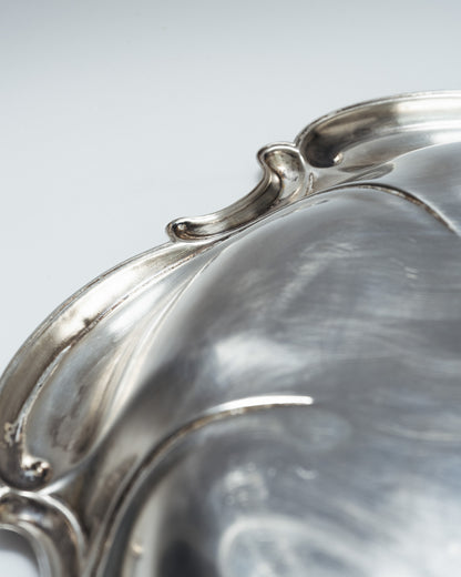 SILVER-PLATED METAL PLATE, 1920s