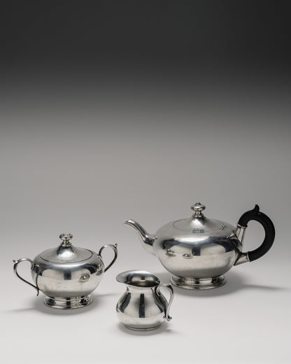 ENSEMBLE À THÉ EN ÉTAIN, 1960s