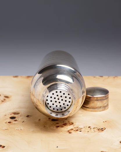 SHAKER EN MÉTAL ARGENTÉ, 1950s