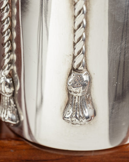 SILVER-PLATED METAL TUMBLER, 1970s