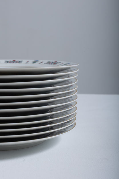 SET OF 12 CISELIO DESSERT PLATES, CHRISTOFLE, 1960s